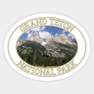 Grand Teton Mountain Range at Grand Teton National Park in Wyoming Sticker